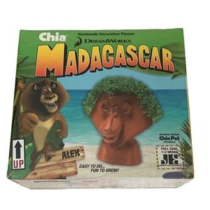 NWT Chia Pet Toy Alex the Lion Madagascar Sealed Box Fun Activity Boys Girls